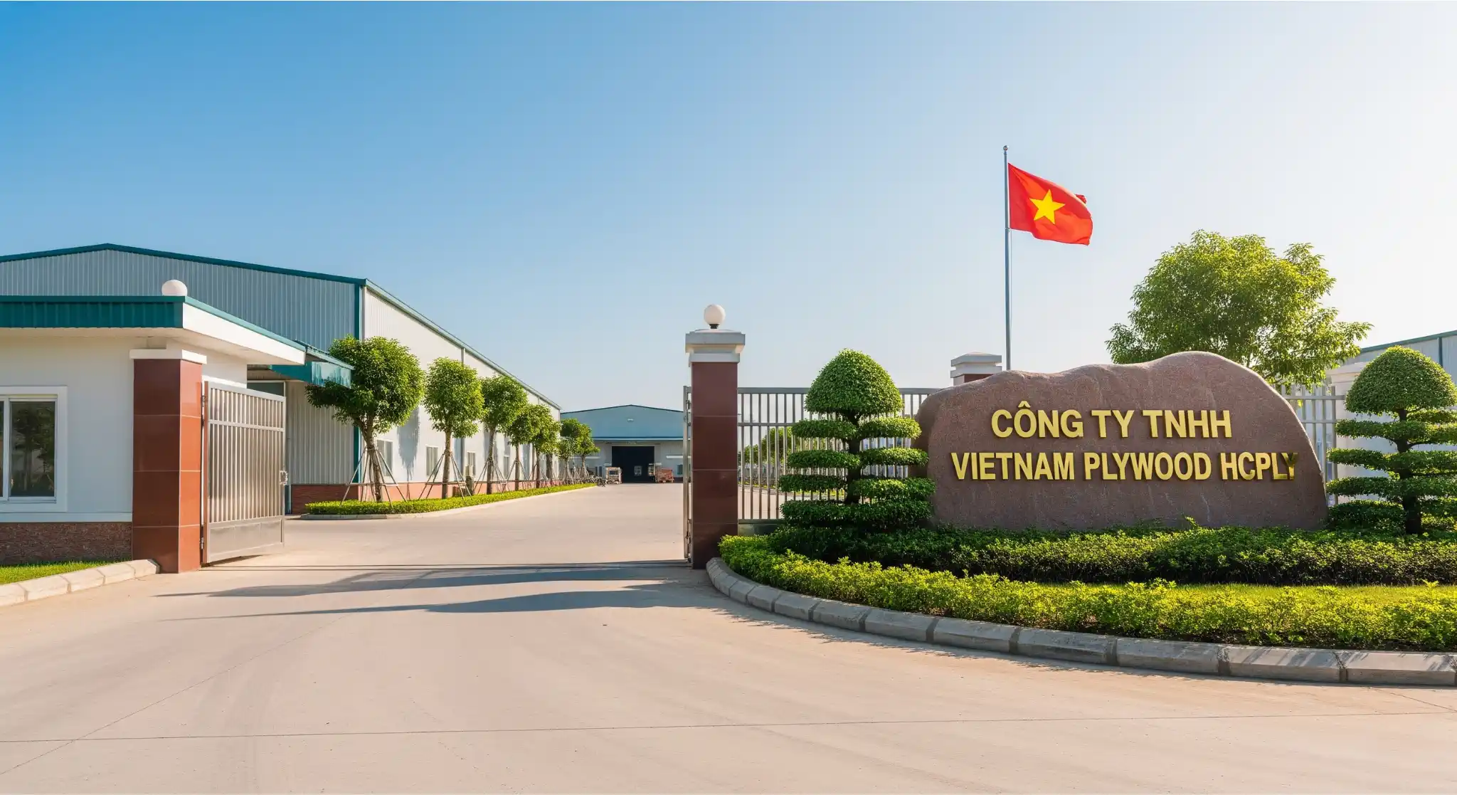 HCPLY certified plywood manufacturing facility in Phu Tho Province Vietnam