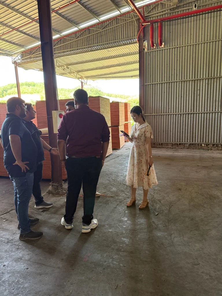 HCPLY client visit plywood factory Vietnam 002