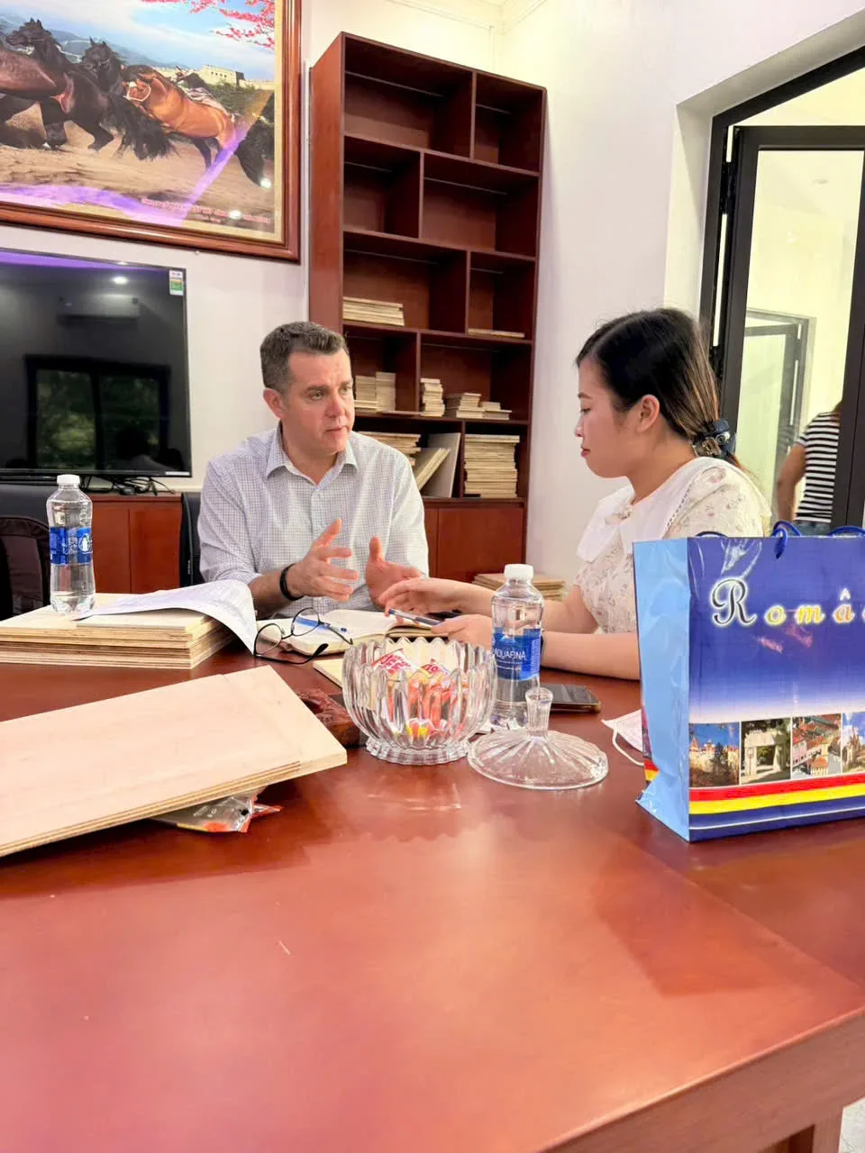 HCPLY client visit plywood factory Vietnam 010