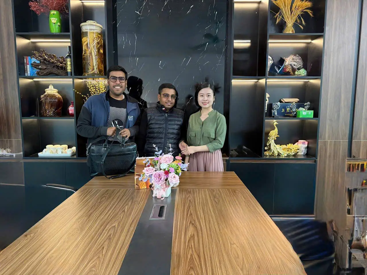 International buyers visiting Vietnam plywood factory for EUDR supply chain audit