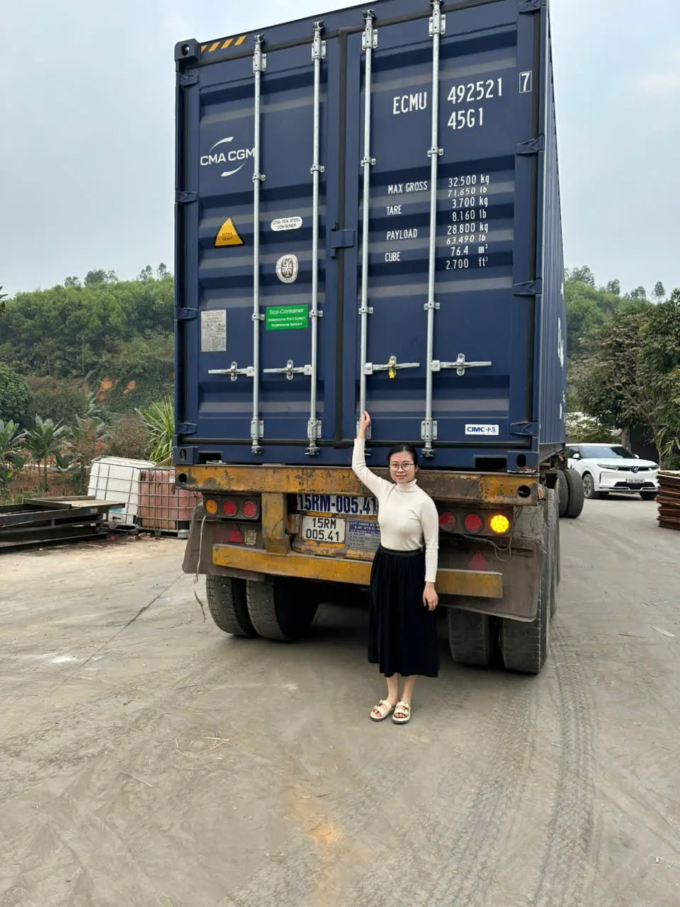 plywood container loading export factory vietnam hcply certified shipment