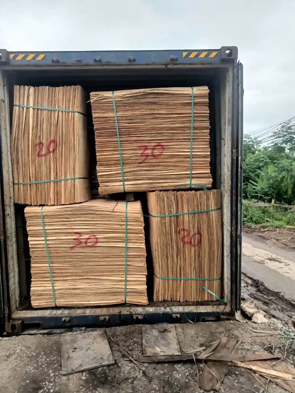 Vietnam plywood export to USA — 40HC container loading at Hai Phong port HCPLY factory