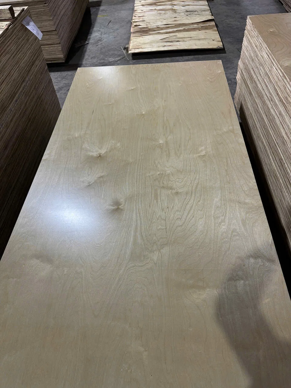 Birch UV coated plywood Vietnam glossy surface detail HCPLY