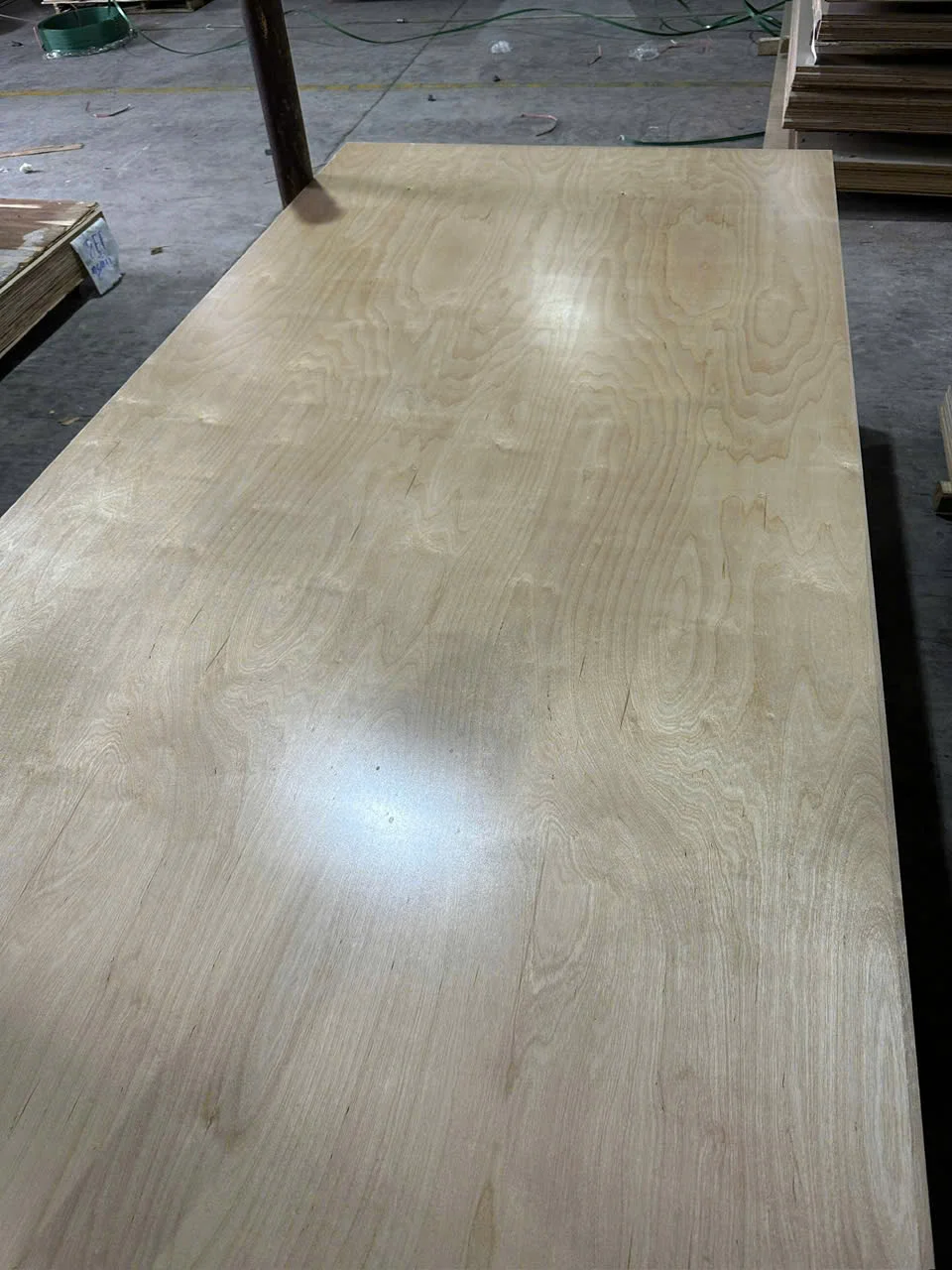 Birch UV coated plywood Vietnam production overview HCPLY factory