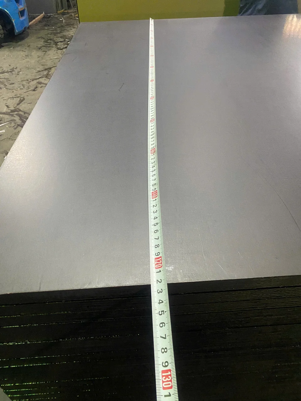 Vietnam plywood QC thickness measurement inspection before export HCPLY factory