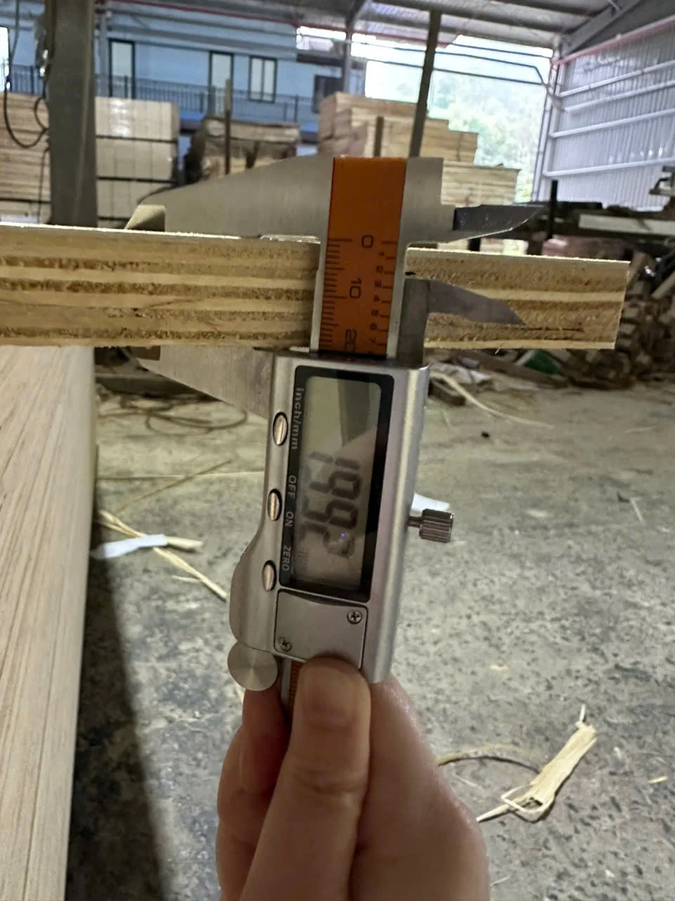 plywood thickness tolerance measurement caliper quality control furniture grade hcply vietnam