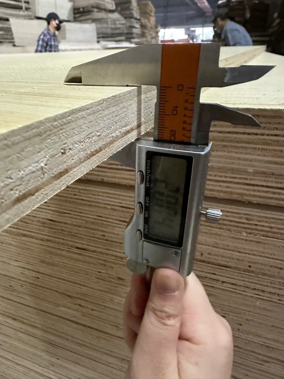 plywood thickness tolerance measurement quality inspection 18mm vietnam hcply
