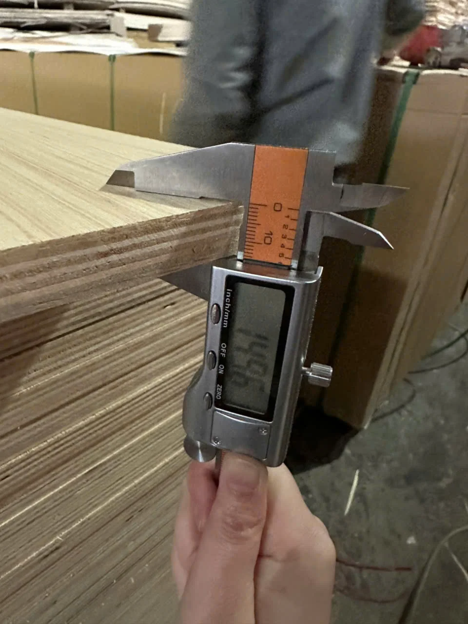 quality inspection 16mm plywood thickness tolerance check vietnam hcply