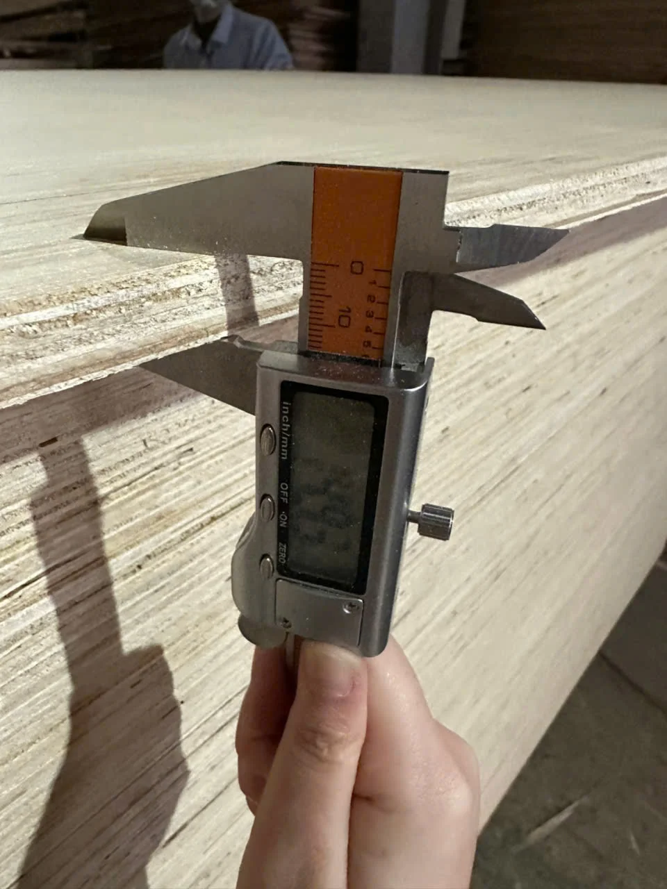 sanded plywood thickness measurement quality control HCPLY Vietnam factory
