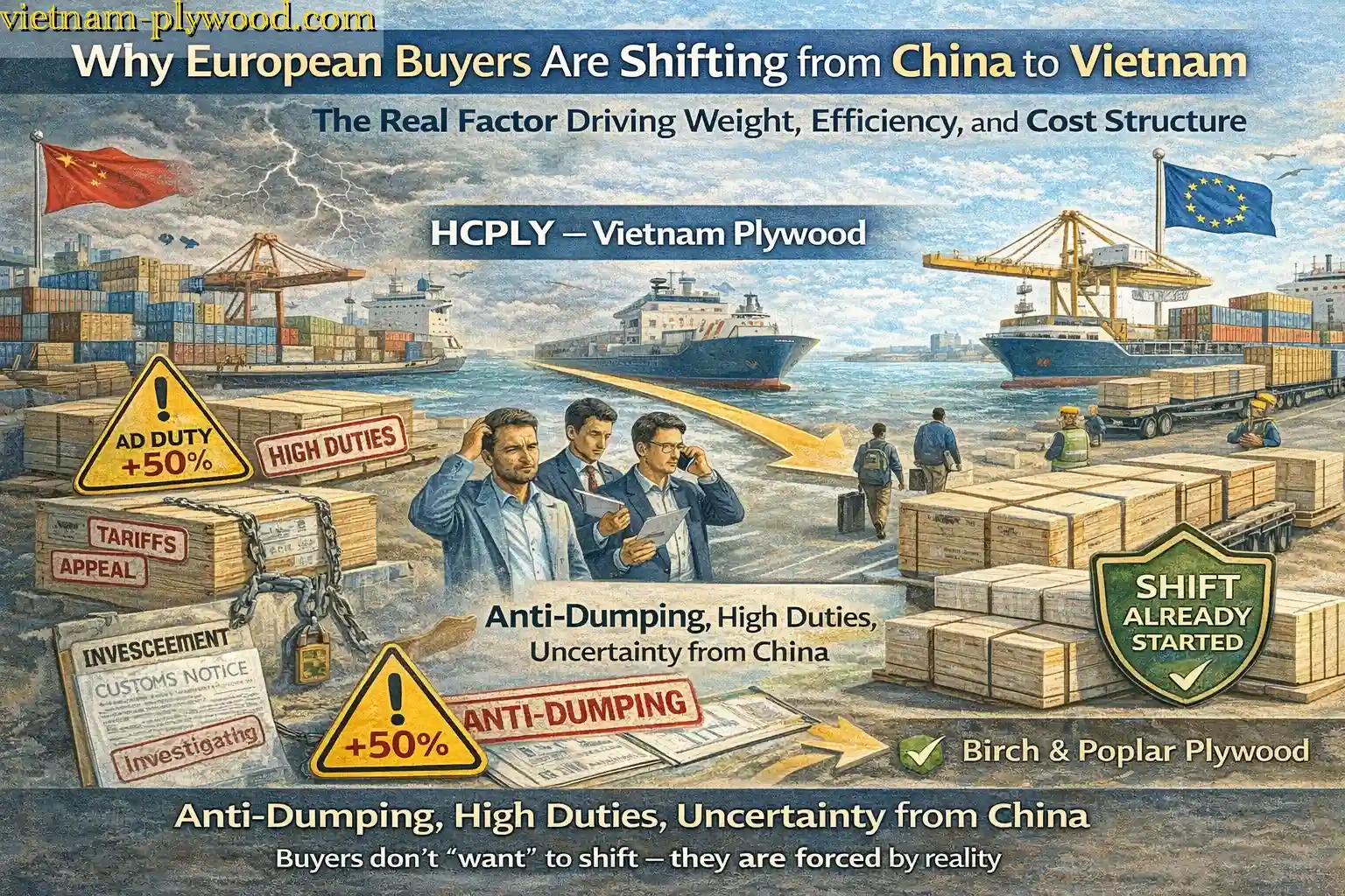 Birch Plywood Vietnam Supplier Why European Buyers Are Shifting from China to Vietnam | HCPLY Vietnam Plywood