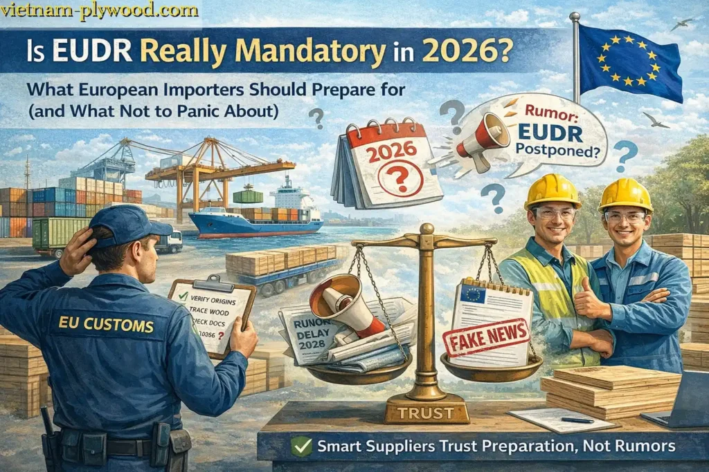 EUDR vs EUTR Explained What European Plywood Buyers Must Know Before Importing from Vietnam